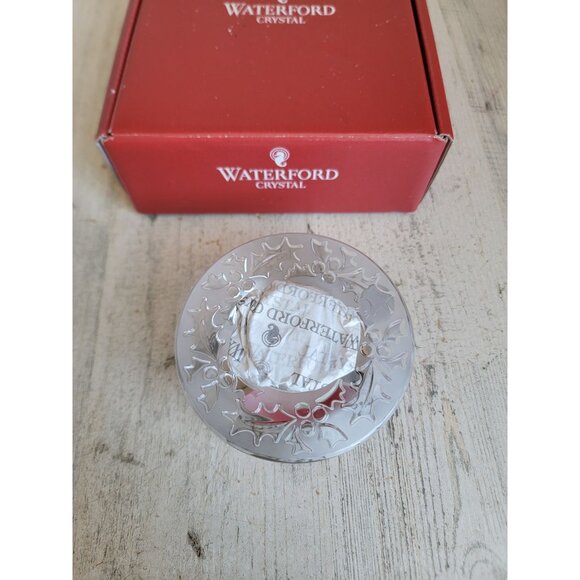 Waterford NEW tea light candle crystal holder snowflake Xmas decor - Picture 2 of 8